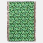 Paisley-Muster, Emerald und Jade Green Decke (Vorderseite Vertikal)