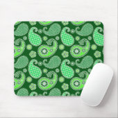 Paisley-Muster, Emerald und Jade Green Mousepad (Mit Mouse)