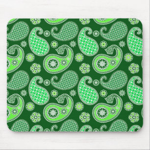 Paisley-Muster, Emerald und Jade Green Mousepad