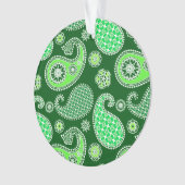 Paisley-Muster, Emerald und Jade Green Ornament (Vorderseite)