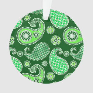 Paisley-Muster, Emerald und Jade Green Ornament