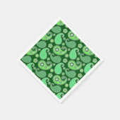Paisley-Muster, Emerald und Jade Green Serviette (Ecke)