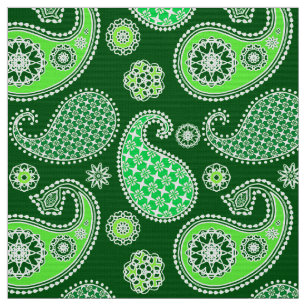 Paisley-Muster, Emerald und Jade Green Stoff