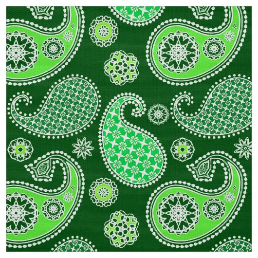 Paisley-Muster, Emerald und Jade Green Stoff (Muster)