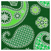 Paisley-Muster, Emerald und Jade Green Stoff (Nahaufnahme)