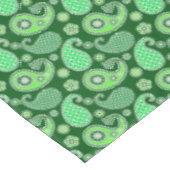 Paisley-Muster, Emerald und Jade Green Tischdecke (Schrägansicht)