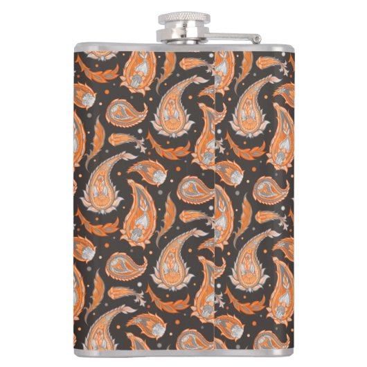 Paisley-Muster Flachmann (Rückseite)