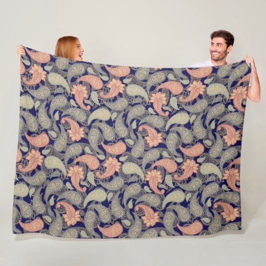 Paisley-Muster Fleecedecke (Beispiel)