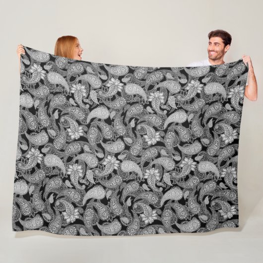 Paisley-Muster Fleecedecke (Beispiel)