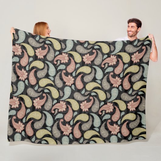 Paisley-Muster Fleecedecke (Beispiel)