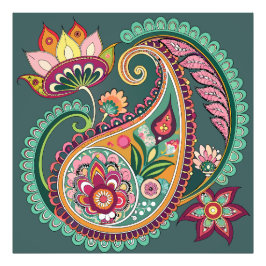 Paisley Muster Fotodruck