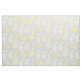 Paisley-Muster-Gelb hellgrau Stoff (Fat Quarter (45,7 x 55,9 cm))