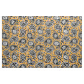 Paisley-Muster gelb Schwarz-weiß Stoff (Fat Quarter (45,7 x 55,9 cm))