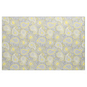 Paisley-Muster gelb und grau Stoff (Fat Quarter (45,7 x 55,9 cm))