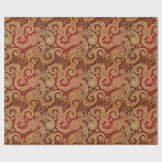 Paisley-Muster Geschenkpapier (Flach)