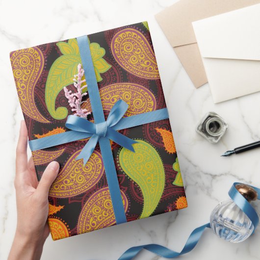 Paisley-Muster Geschenkpapier (Schenken)
