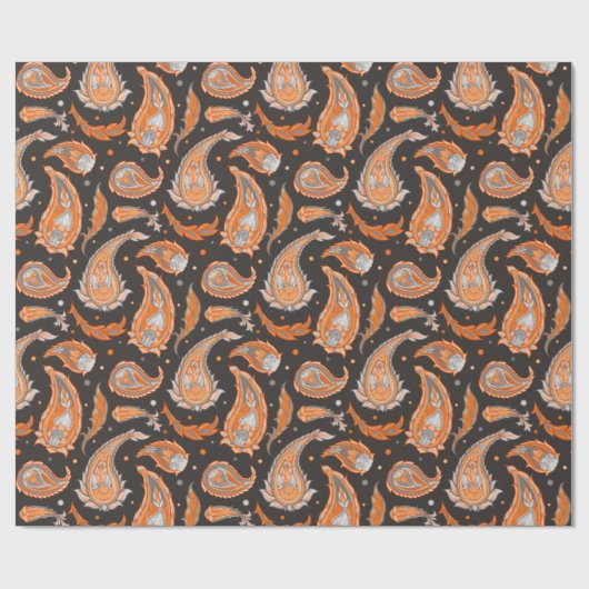 Paisley-Muster Geschenkpapier (Flach)