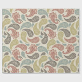 Paisley-Muster  Geschenkpapier (Flach)
