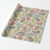 Paisley-Muster  Geschenkpapier (Ungerollt)