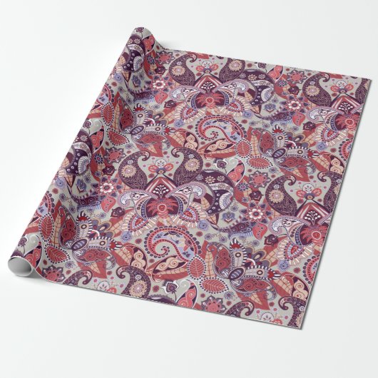 Paisley-Muster Geschenkpapier (Ungerollt)