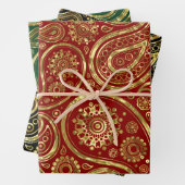 Paisley-Muster Geschenkpapier Set (Beispiel)