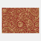 Paisley-Muster Geschenkpapier Set (Vorderseite)