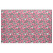 Paisley-Muster, grau auf Rosa Stoff (Fat Quarter (45,7 x 55,9 cm))