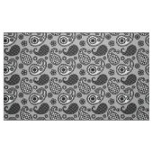 Paisley-Muster, grau, schwarz und weiß Stoff (Fat Quarter (45,7 x 55,9 cm))