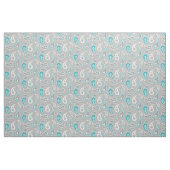 Paisley-Muster grau und aquamarin Stoff (Yard (91,4 cm))