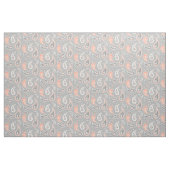 Paisley-Muster Grau und Koralle Stoff (Yard (91,4 cm))