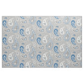 Paisley-Muster-Grau und Marine-Blau Stoff (Fat Quarter (45,7 x 55,9 cm))