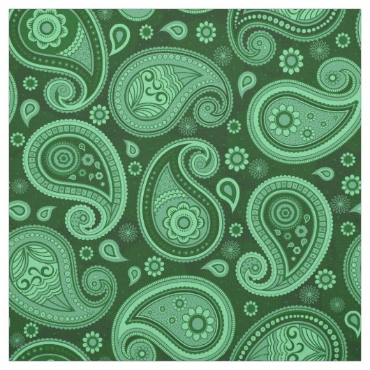 Paisley Muster grün Stoff (Muster)