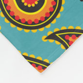 Paisley-Muster, indische Ziertextur Fleecedecke (Ecke)