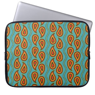 Paisley-Muster, indische Ziertextur Laptopschutzhülle