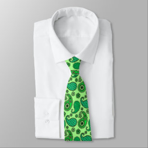 Paisley-Muster, Jade- und Minzgrün Krawatte