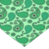 Paisley-Muster, Jade- und Minzgrün Tischdecke (Schrägansicht)