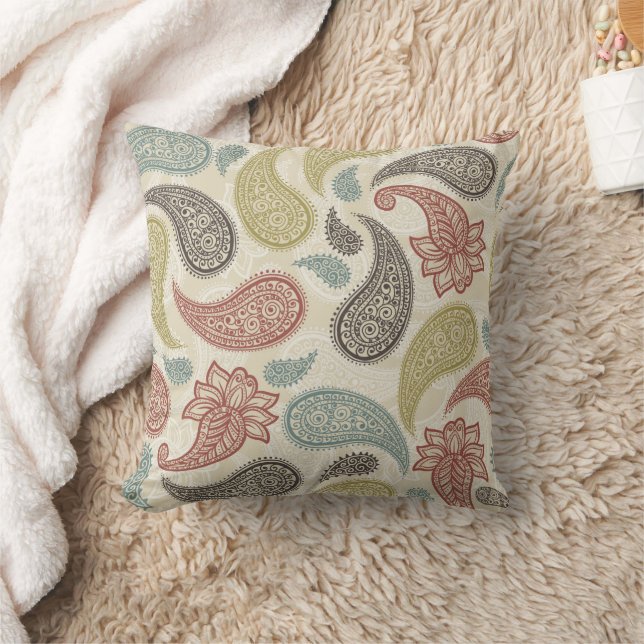 Paisley-Muster  Kissen (Decke)