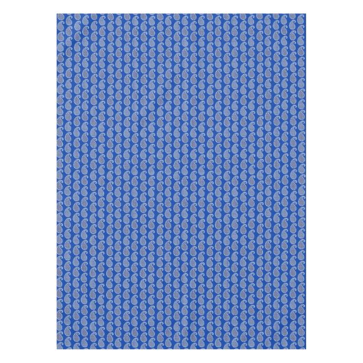 Paisley-Muster, Kobalt blau und weiß Tischdecke (Vorderseite)