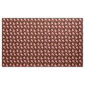 Paisley-Muster, Korallenrosa und Schokoladenbraun Stoff (Yard (91,4 cm))