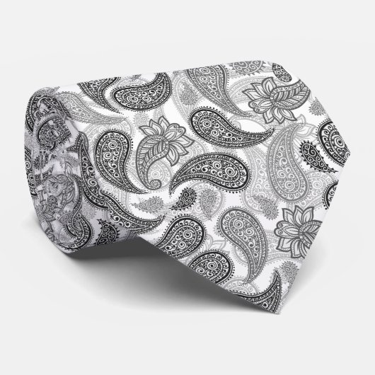 Paisley-Muster Krawatte (Gerollt)