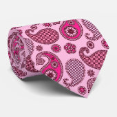 Paisley-Muster, Lichtschattierungen bis tiefrosa Krawatte (Gerollt)