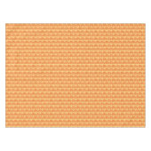 Paisley-Muster, Mandarin und Pastellorange Tischdecke (Vorderseite (Horizontal))