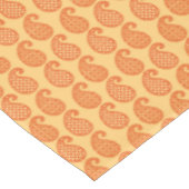 Paisley-Muster, Mandarin und Pastellorange Tischdecke (Schrägansicht)
