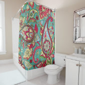Paisley-Muster. Nahtloses orientalisches Muster Duschvorhang (Beispiel)
