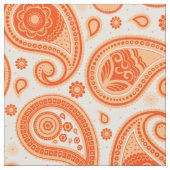 Paisley-Muster orange Farbe Stoff (Nahaufnahme)