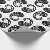 Paisley-Muster-Packpapier Geschenkpapier (Ecke)