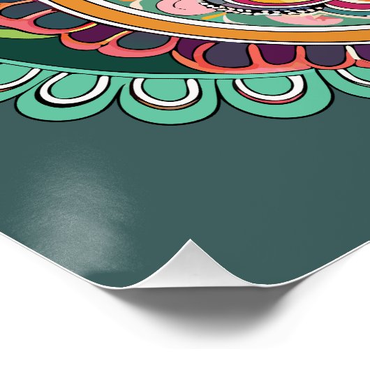 Paisley Muster Poster (Ecke)