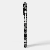 Paisley-Muster, Schwarz und Weiß Case-Mate iPhone Hülle (Rückseite / Links)