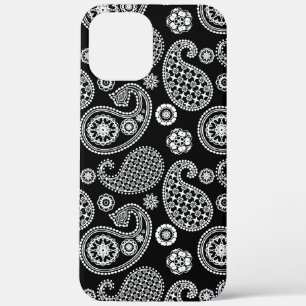 Paisley-Muster, Schwarz und Weiß Case-Mate iPhone Hülle