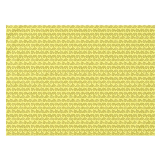 Paisley-Muster, Senf und blassgelb Tischdecke (Vorderseite (Horizontal))